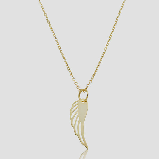 Colar com Pingente de Asas Vazada | Banhado a Ouro 18k