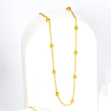 Mix de  Colar e Pulseira Bolinhas Banhado a Ouro 18k