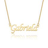 Colar Personalizado com Nome, Banhado em Ouro 18K