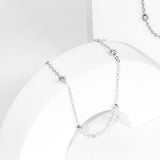 Mix de Colar e Pulseira Bolinhas Banhado a Prata