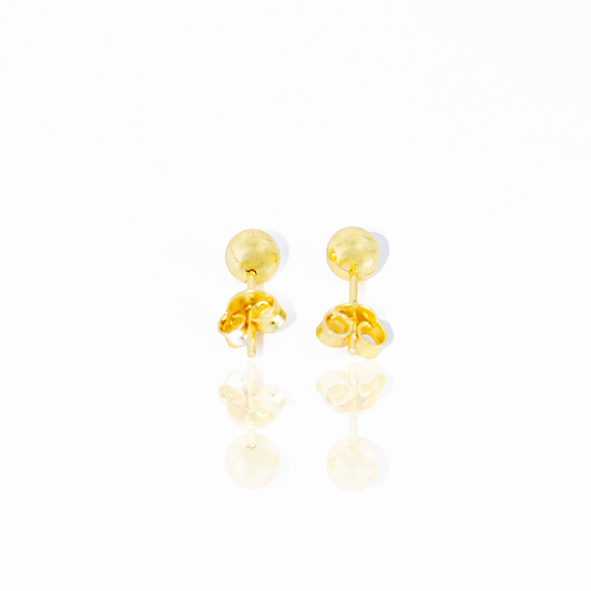 Brinco Pino Com Bolinha Dourado