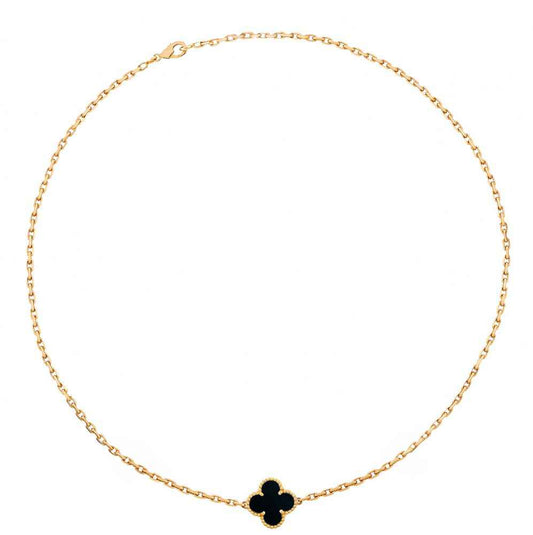 Colar 1 Trevo Banhado a Ouro 18K | Verniz Alemão Antialergico