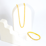 Mix Choker + Pulseira Riviera com Pedras de Zircônia Brilhantes