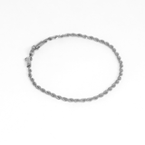 Mix de Colar e Pulseira Corrente Cordão Trançado Banhado