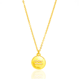 Colar de Signos Medalhas Banhado a Ouro 18K