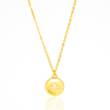 Colar de Signos Medalhas Banhado a Ouro 18K