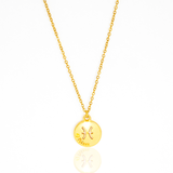 Colar de Signos Medalhas Banhado a Ouro 18K