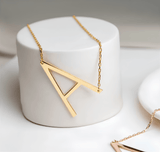 GRÁTIS - Colar Personalizado Inicial Letra do Nome - Banhado à Ouro 18k