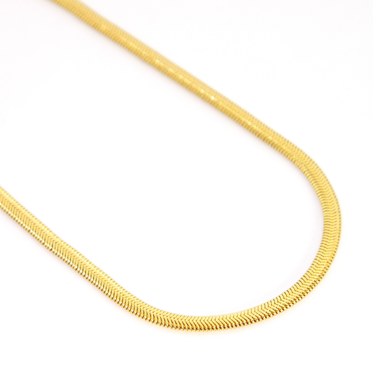 Colar Malha Snake Banhado