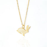 Colar Pingente Coelho Folheado a Ouro 18k