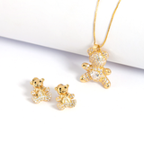Conjunto Ted Banhado Ouro 18k Sortidos