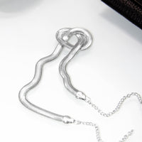 Colar Malha Snake Banhado A Prata 925