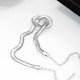 Colar Malha Snake Banhado A Prata 925