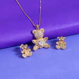Conjunto Ted Banhado Ouro 18k Sortidos