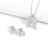 Conjunto Ted Banhado Prata Sortidos