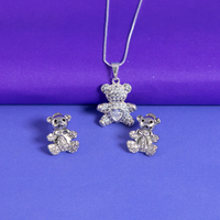 Conjunto Ted Banhado Prata Sortidos
