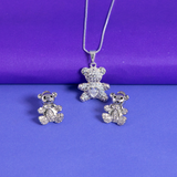 Conjunto Ted Banhado Prata Sortidos
