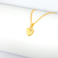 Colar com Pingente de Coração Banhado a Ouro 18k