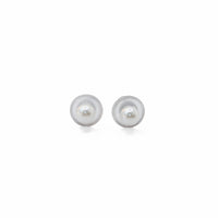 Brinco Pérola 10mm, Pino Aço Inoxidável