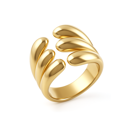 Anel Orgânico Regulável Tripla Gota