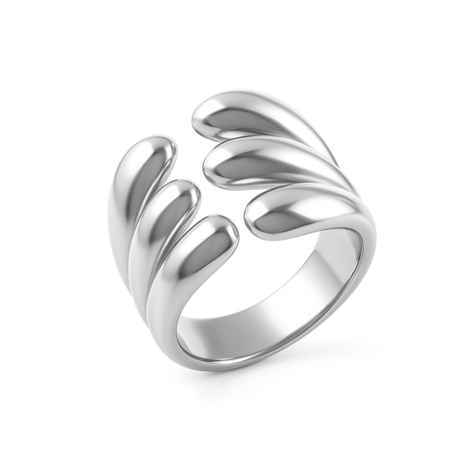 Anel Orgânico Regulável Tripla Gota