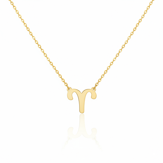 Colar Signo Vazado Banhado em Ouro 18k