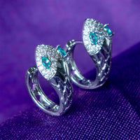 Brinco Argola Snake Cravejado em Zircônia | Banhado a Ouro 18k