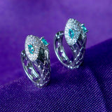 Brinco Argola Snake Cravejado em Zircônia | Banhado a Ouro 18k