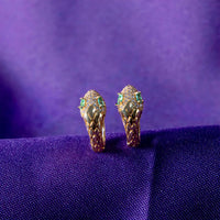 Brinco Argola Snake Cravejado em Zircônia | Banhado a Ouro 18k