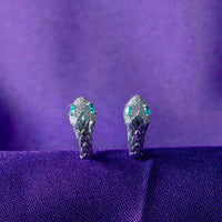 Brinco Argola Snake Cravejado em Zircônia | Banhado a Ouro 18k