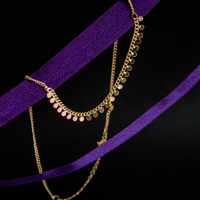 Colar Mini Medalinhas Banhado