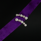 Brinco Ear Cuff Esferas Com Zircônias Banhado