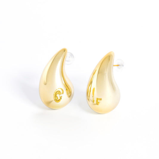 Brinco Hailey Gota G - Banhado a Ouro 18k