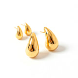 Kit Brincos Gota Tal Mãe Tal Filha Banhado a Ouro 18k