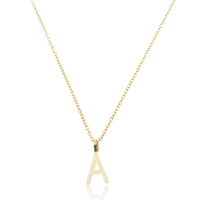 Colar Inicial Letra - Banhado a Ouro 18k