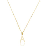 Colar Inicial Letra - Banhado a Ouro 18k