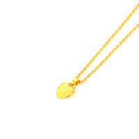Colar com Pingente de Coração Banhado a Ouro 18k