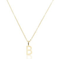 Colar Mini Letra Personalizado Banhado à Ouro 18k