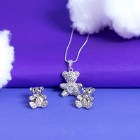 Conjunto Ted Banhado Prata Sortidos
