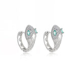 Brinco Argola Snake Cravejado em Zircônia | Banhado a Ouro 18k