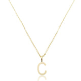 Colar Inicial Letra - Banhado a Ouro 18k