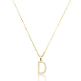 Colar Inicial Letra - Banhado a Ouro 18k