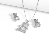 Conjunto Ted Banhado Prata Sortidos