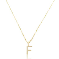 Colar Inicial Letra - Banhado a Ouro 18k