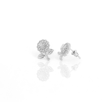Brinco Florzinha Cristal Cravejado Folheado