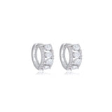 Brinco Argola Cravejado em Zircônias com Gota  ZIRCÔNIAS COM GOTA (cópia)