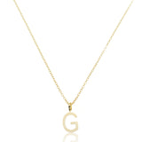 Colar Mini Letra Personalizado Banhado à Ouro 18k