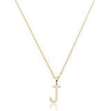 Colar Inicial Letra - Banhado a Ouro 18k