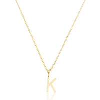 Colar Inicial Letra - Banhado a Ouro 18k