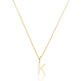 Colar Inicial Letra - Banhado a Ouro 18k